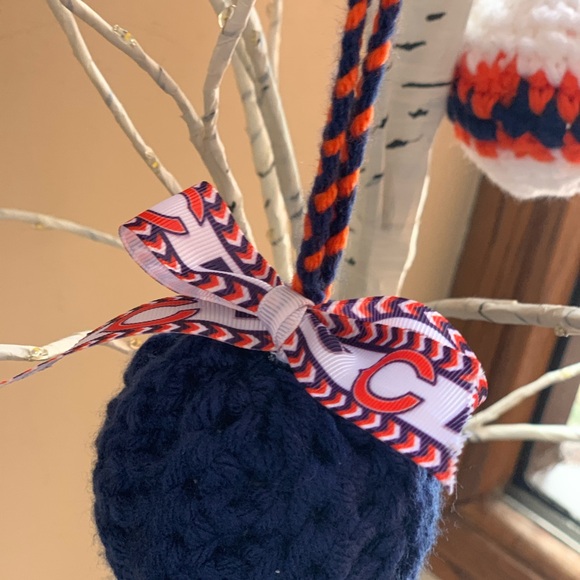Hand Crafted Other - Crocheted CHICAGO BEARS Keepsake Ornament
